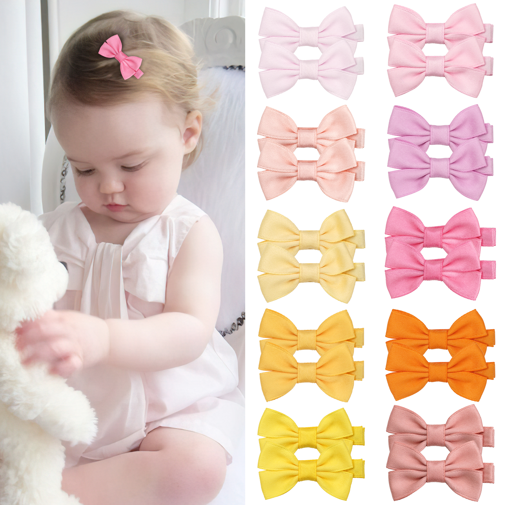 Tippet Line - 12/20 Pcs 2Inch Baby Hair Bows