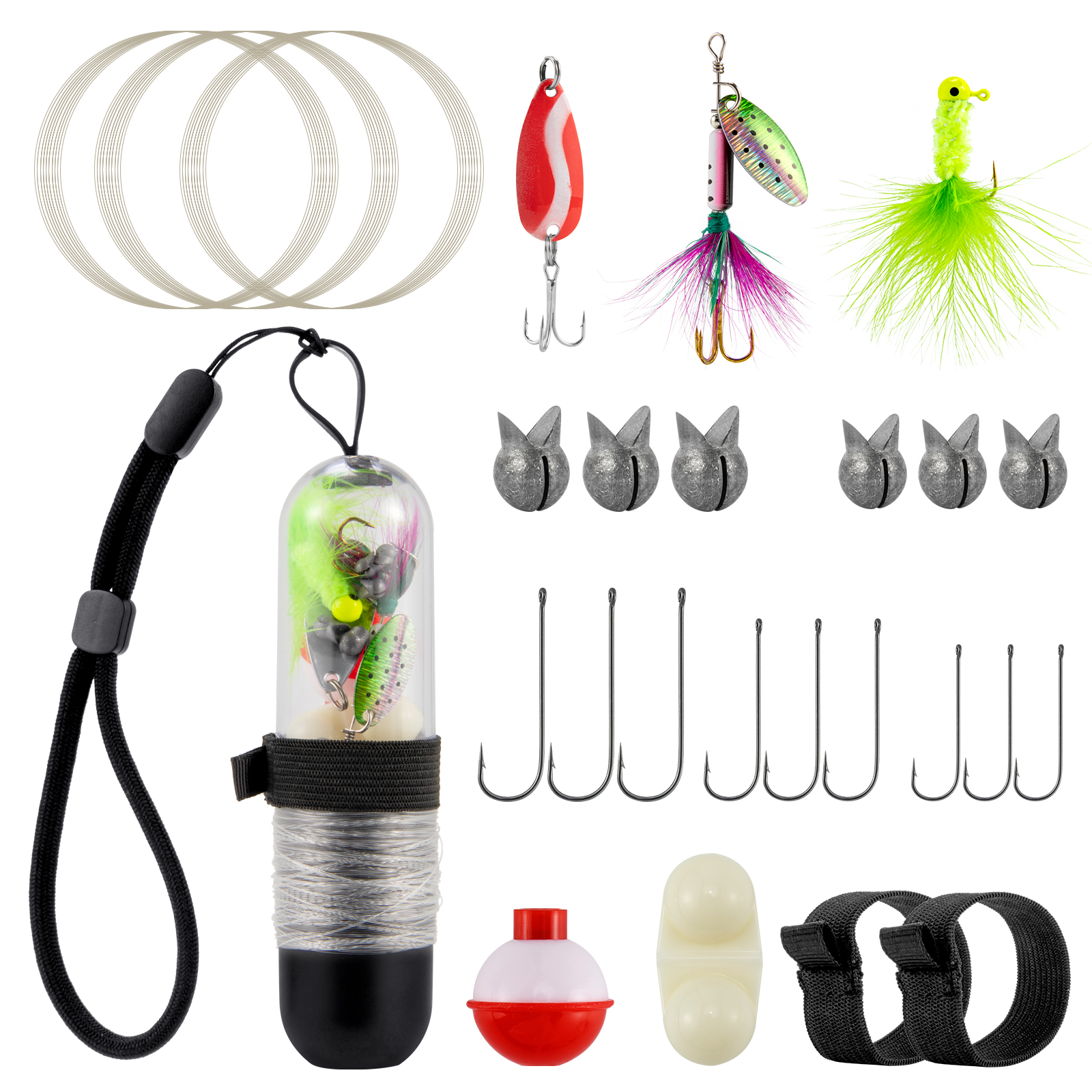 25pcs Survival Fishing Kit Poc - Fishing Line Spool recension och pris