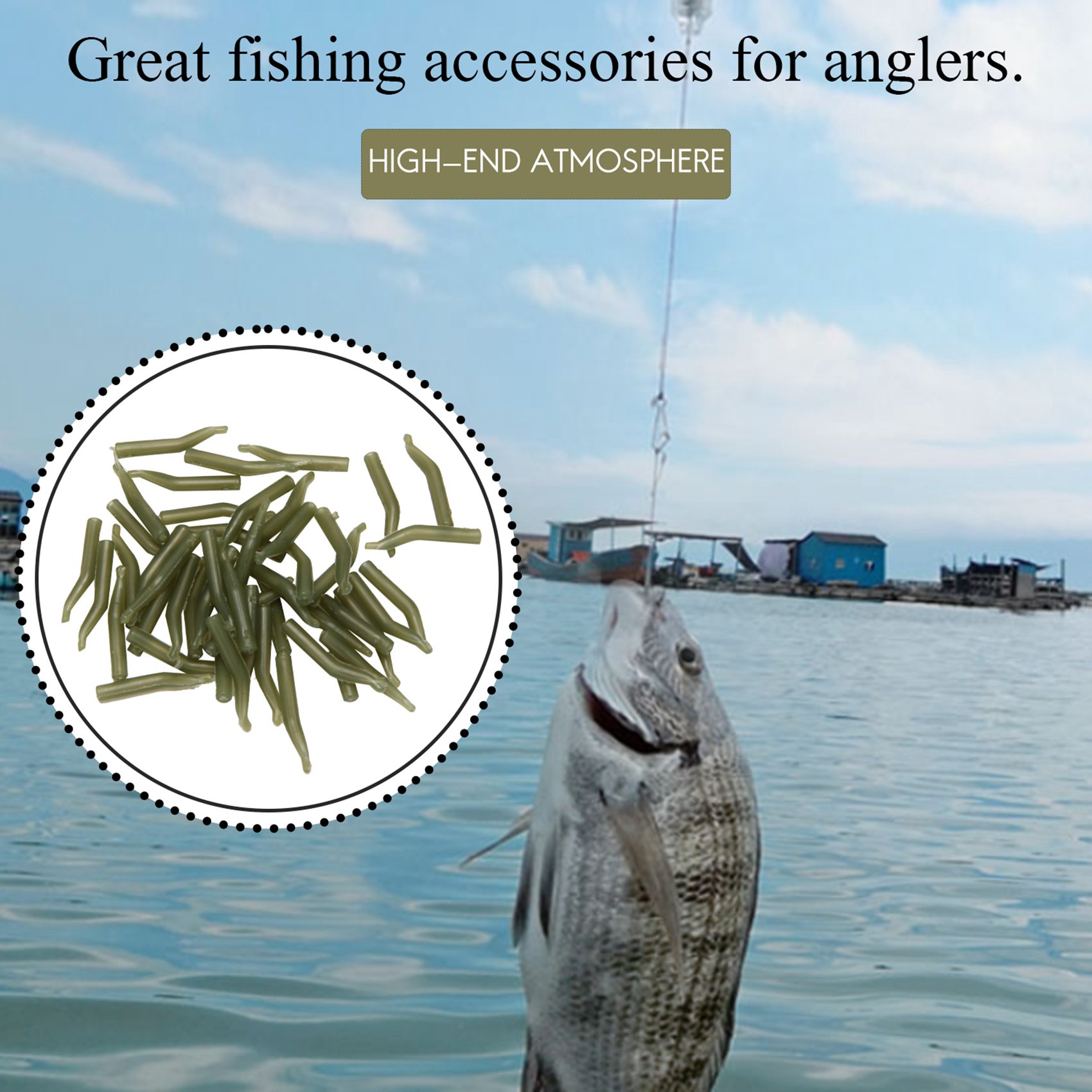 50Pcs/Lot Carp Fishing Hook Sl - Monofilament Line recension och pris