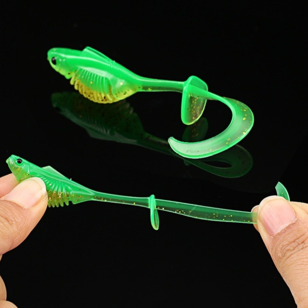 10PCS PVC Fishing Soft Lures 6 - Ice Fishing Line recension och pris