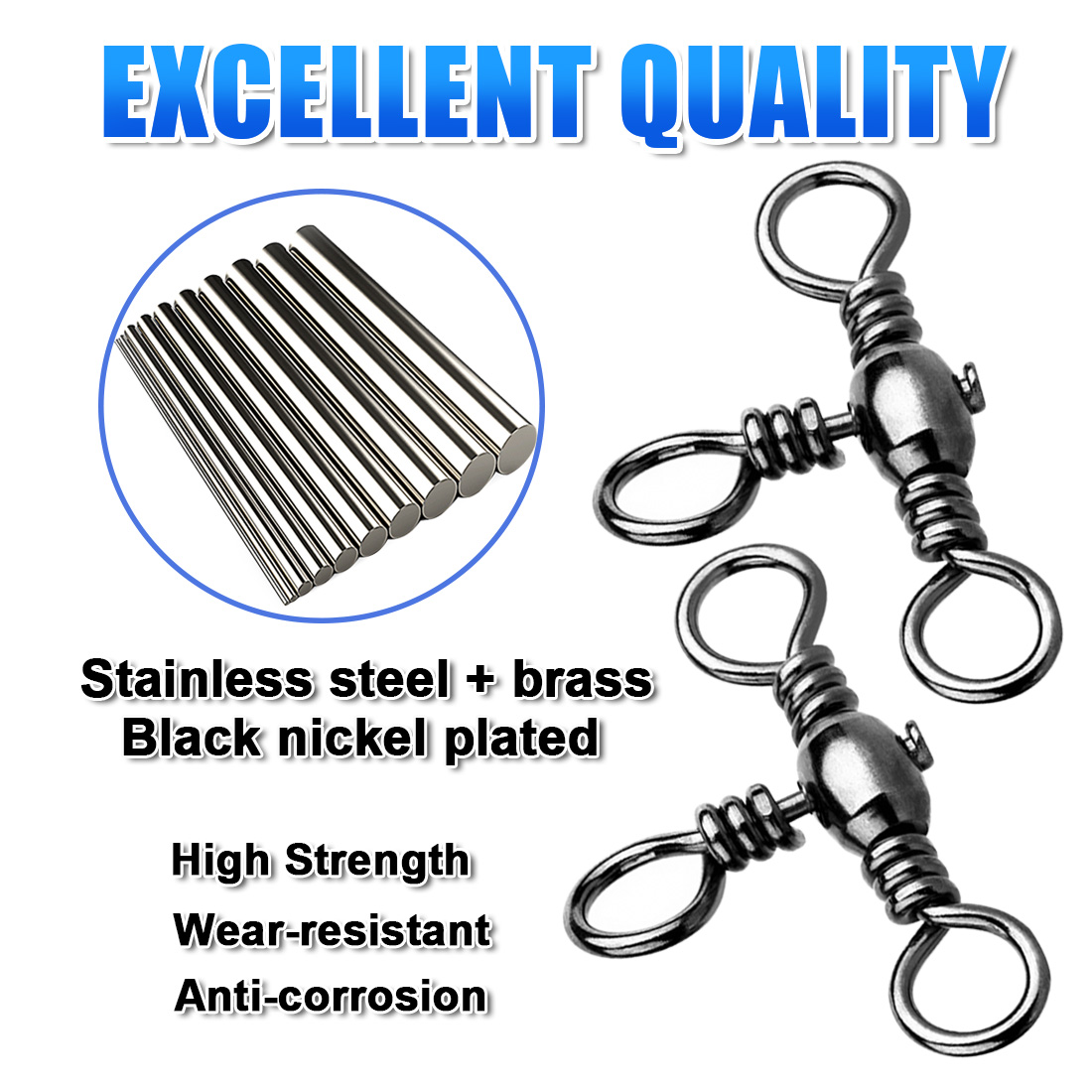FishTrip Cross Line Swivel 50p - Monofilament Line recension och pris