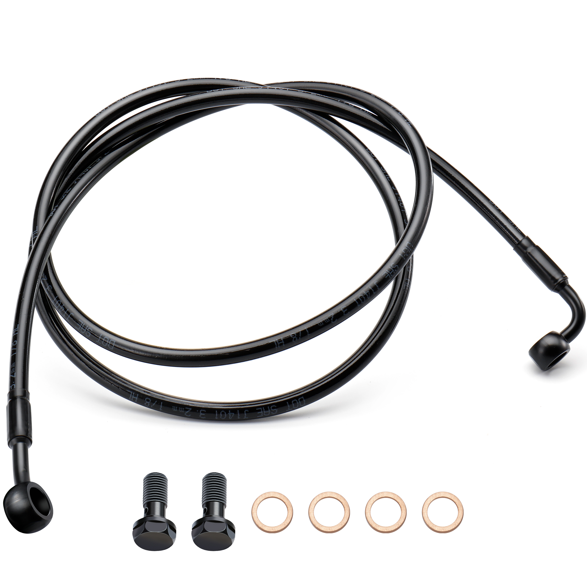 140/145/150CM Front Brake Line - Braided Line recension och pris