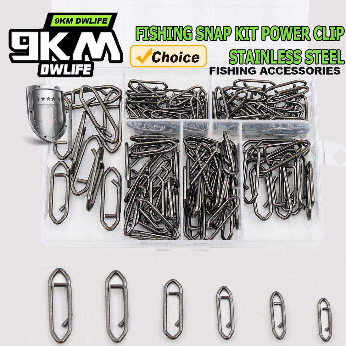 9KM Fishing Snap Kit 110pcs Po - Saltwater Line recension och pris