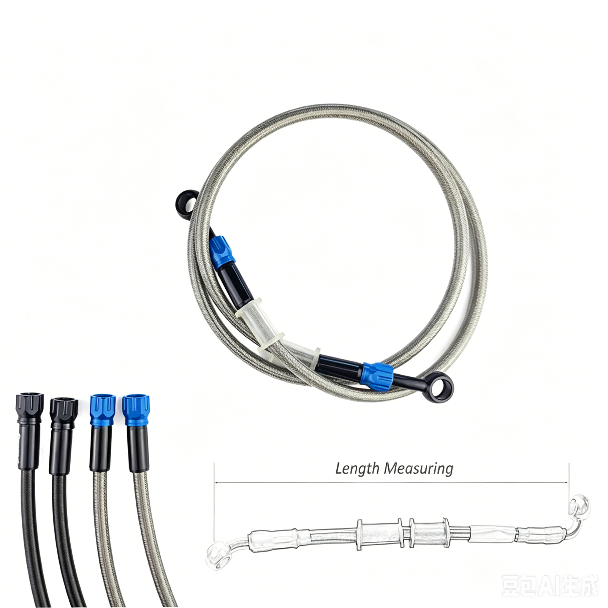 Motorcycle Brake Hose AN3 Brai - Braided Line recension och pris