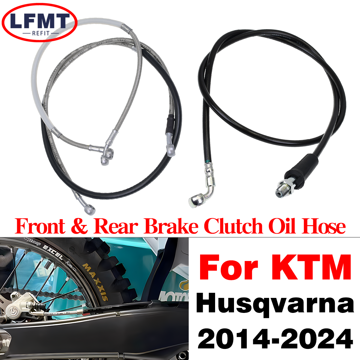 Motorcycle 10mm Front & Rear B - Braided Line recension och pris