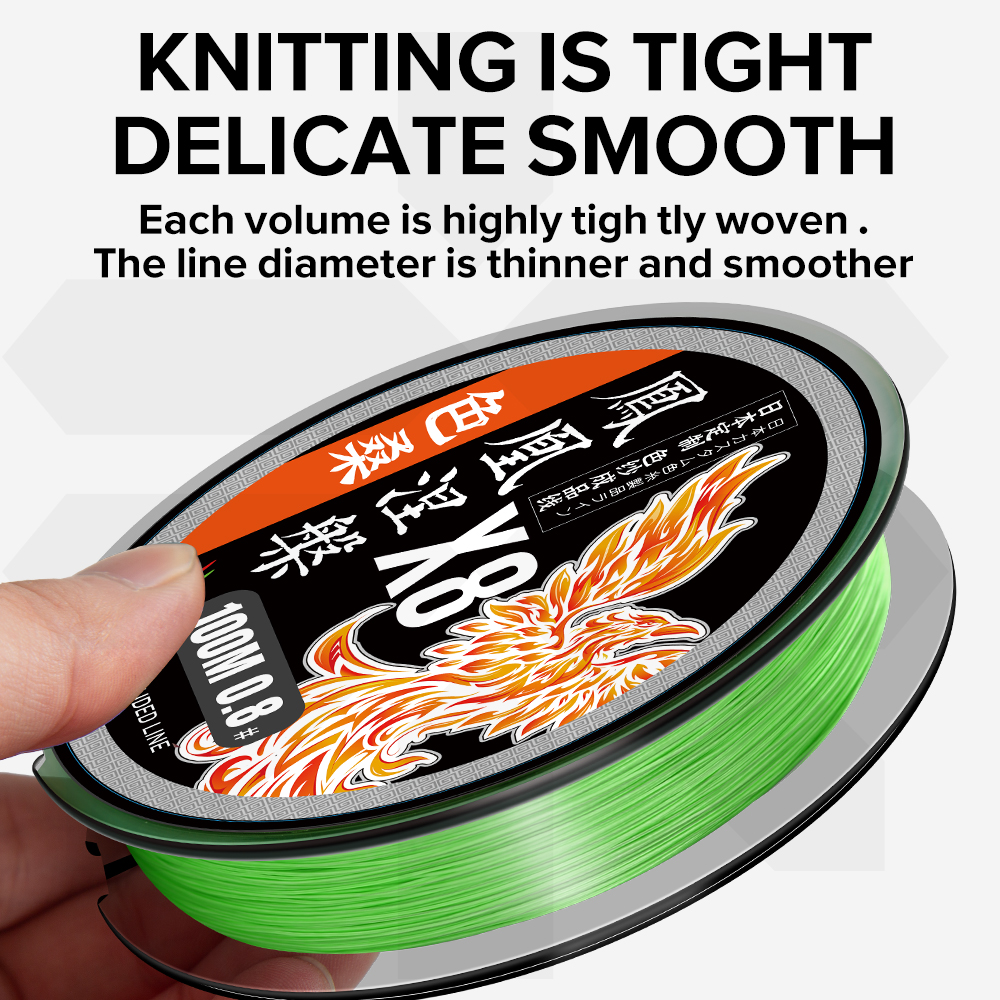 ZUKIBO Phoenix 8 Strand PE Bra - Ice Fishing Line recension och pris